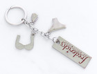 Fredericks Of Hollywood Keychain Lingerie Pink Red Silver Tone Bikini Rhinestone