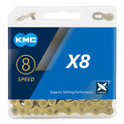 Kmc X8 Road Mtb Mountain Bike Gold Chain 6 7 8 Speed Bicycle 116l For Shimano Us