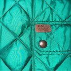 Polo Ralph Lauren Quilted Barn Jacket Emerald Green Nylon Corduroy Collar Xl