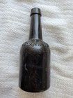 Johann Hoff Dark Amber Glass Beer Malt Bottle Antique 