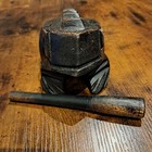 Vintage Wooden Frog Guiro - Beautifully Aged Hand-carved Percussion Instrument