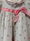 Vintage Toddler Frilly Dress Size 3t White And Pink