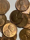 1957  p  Lincoln Wheat Cent Penny Roll 50 Very Nice Coins Au Or Better Condition