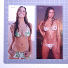 2004 Sexy Woman Bikini Model Michelle Lot Of 2 Vintage Magazine Photo Clippings