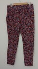 Denim   Co  Active Pants Size L Duo Stretch Side Pocket High Rise Ankle Floral