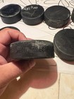 Used Hockey Pucks Lot Of 8