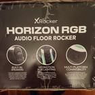 X Rocker Horizon Rgb Led Audio Floor Rocker Gaming Chair Green Black White New  
