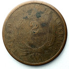 1864 Copper 2 Cent Piece Obsolete Denomination U s  Coin Nice Details
