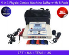 Portable 4-in-1 Tens Ift Ultrasound Ms Machine 1mhz With 8 Pads Ce Certified New