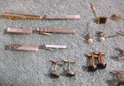 Vintage Lot Of Assorted Tie Clips tacks   Cufflinks