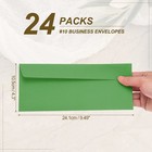 24 Pack Light Dark Green  10 Business Envelopes  Letter Size Envelopes
