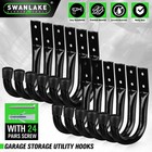 12 Pack Heavy Duty Garage Storage Hooks Wall Mount J Hooks For Hanging Tools