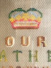 Our Father Prayer Paper Punch Punched Sampler The Lord s Prayer Approx  17 By 21