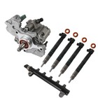 Oem D18 D24 Fuel System Kit - Injector   Injection Pump   Rail For Doosan Bobcat