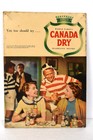 Vintage Canada Dry Advertising Sign Cardboard Sparkling Drinks Collectibles Rare