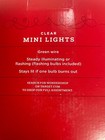 Christmas Clear Mini Light 100 Lights - 20  7 1 2  Length