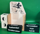 Mickey Mouse Wooden Perpetual Calendar Set By Disney Collection Collectibles