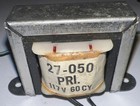 Filament Transformer 117vac Primary 6 3vac 1 2 Amps  New Old Stock Model 27-050