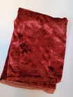 Velvet Bordeaux Red Plush Teddy Bear Making Viscose Fabric vintage Soviet Ussr