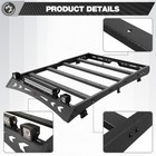Roof Rack Cargo Carrier Heavy Steel For Toyota Tacoma 2005-2023 Double Cab