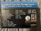 Ultra Pro Display Series Genuine Dark Wood Base Ball And Card Holder New