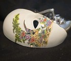 Vintage Wall Hanging Face Mask Hand Painted Ceramic porcelain Mardi Gras