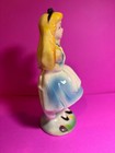 1960 Disney Alice In Wonderland Figurine Porcelain 5  Timex Watch Display Japan