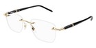 Montblanc Mb0346o Eyeglasses Men Gold black 53mm New 100  Authentic