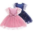 Kids Christmas Flower Girls Tutu Dress Wedding Bridesmaid Pageant Birthday Gown