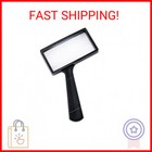 Large Rectangular Handheld Magnifying Glass   5x Magnification   4x2inches Handheld