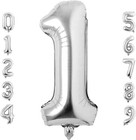 40  Large Silver Foil Number Balloon     Party Decoration For Birthday   Wedding