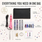 Hot Fix Rhinestone Applicator Tool Kit  3400pcs 3 4 5mm Glass Hotfix Rhinestones