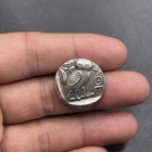 Ancient Greek Solid Bronze Athens Owl Athena Tetradrachm Coin