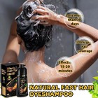 Black Hair Dye Shampoo 3 In 1 Instant Color Herbal Ingredients For Men women Us