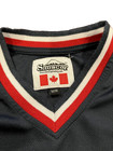 Medium Youth Canadian Hockey Jersey Shirt Blue Red White Canada Flag Snowcap