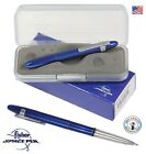 Fisher  400bbcl1   Blue Moon Bullet Space Pen With Clip With Blue Ink Installed