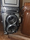 Vintage Rolleiflex Tlr  Film Camera Zeiss Tessar 75mm F 3 5 Lens Synchro-compur