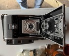Vintage Polaroid Land Camera Set With Case  Flash  Manuals Kit