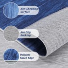 Luxloom Washable Rugs Runner Rug 2x6 Modern Ombre Area Rug Soft Carpet 2 x6  Blu