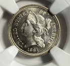 1881 Proof Three Cent Nickel - Ngc Pf64 Stunning Gem Proof