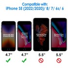 3-pack Screen Protector For Iphone Se 3 2 2022 2020  Iphone 8 7 6s 6 4 7-inch
