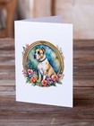 American Staffordshire Terrier Flowers Cards Envelope Pack Of 8 Dac2080gca7p