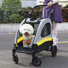 Folding Pet Dog Stroller Pram Dogs Jogging Sports Stroller Cart W  Strong Framed