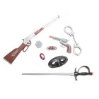 Western Cowboy Kids Toy Gun Pretend Play Set Xmas Gift Rifle Pistol Sword Mask