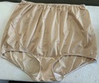 Vintage Sears 100  Nylon Full Cut Briefs Panties Size 8 Nude Beige Tricot 1 Pair