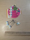 Vintage Collection Of 8 Diaper Pins With Little Duckies