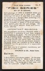 1900 Arm   Hammer Victorian Trade Card - Fish Series - Salmon   8 