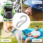 20 Pcs Stainless Steel Carabiners Spring Snap Hooks Heavy Duty Keychain Clip New