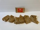 6 Nos Antique Corbin Coat And Hat Hooks Cast Brass With Mounting Screws