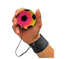 Bouncy Ball With Wrist Strap Set Of 4 Kids Toy Fun Exercise Outdoor Indoor New